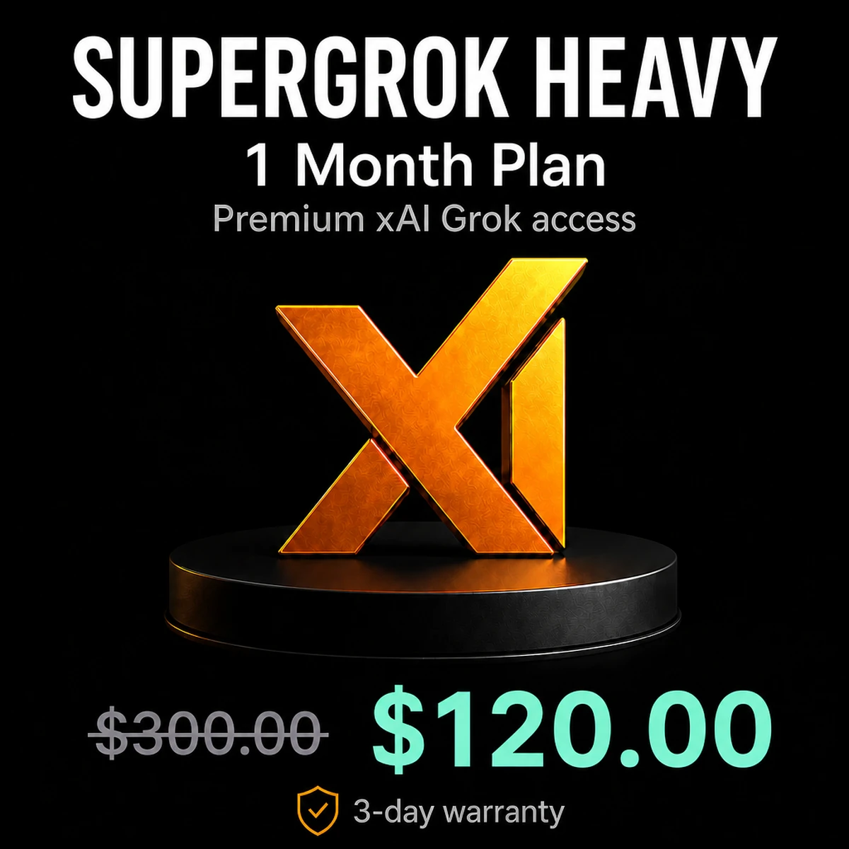 SuperGrok Heavy 1 Month Plan — $120